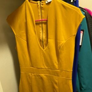 Mustard gold dress worn once for a video shoot